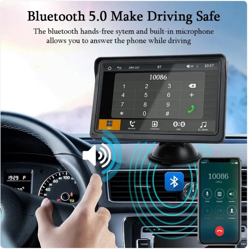 Aura Drive Elite-Display with Wireless CarPlay Support 7-inch HD